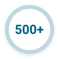500+ statistic icon